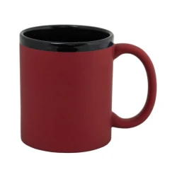 Керамічне горнятко двоколірне XENA Soft-touch з вашим лого 340 мл