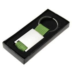 Брелок металлический с вашим логотипом 28х60 мм