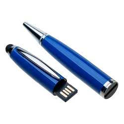 Ручка‑стилус MemoryPen 128 ГБ металева поворотна з логотипом