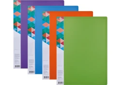 Папка пластикова А4 Optima двоколірна з 20 файлами 18 мм з Вашим лого