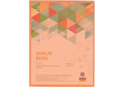 Папка пластикова глянцева А4 Optima Flex з 20 файлами 10 мм з Вашим лого